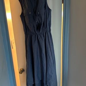 Fire high low denim deess